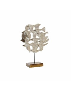 Figurine Décorative DKD Home Decor Beige Fer Oiseaux (38 x 11,5 x 54 cm)