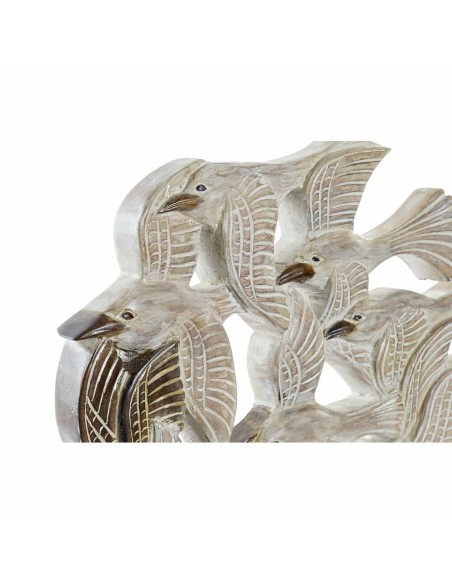 Figurine Décorative DKD Home Decor Beige Fer Oiseaux (38 x 11,5 x 54 cm)