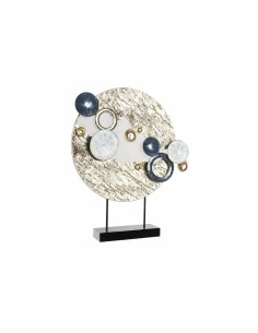 Figurine Décorative DKD Home Decor Bleu Doré Métal Blanc (52 x 8,3 x 61 cm)