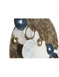 Figurine Décorative DKD Home Decor Bleu Doré Métal Blanc (52 x 8,3 x 61 cm) 2