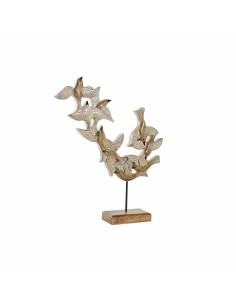 Figurine Décorative DKD Home Decor Beige Fer Oiseaux (49 x 11,5 x 63 cm)