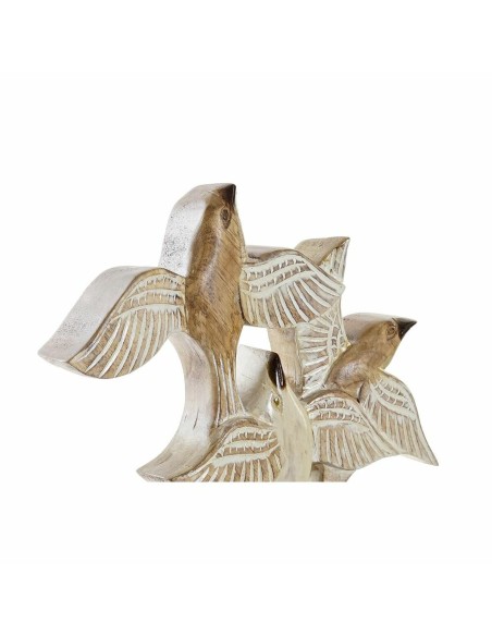 Figurine Décorative DKD Home Decor Beige Fer Oiseaux (49 x 11,5 x 63 cm)