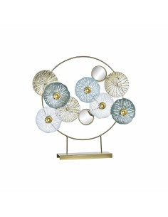 Figurine Décorative DKD Home Decor Miroir Doré Métal (44 x 8 x 46 cm)