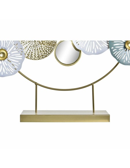 Figurine Décorative DKD Home Decor Miroir Doré Métal (44 x 8 x 46 cm)