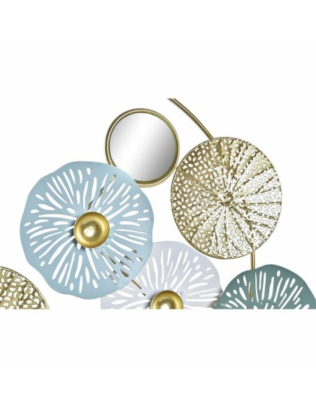 Figurine Décorative DKD Home Decor Miroir Doré Métal (44 x 8 x 46 cm)