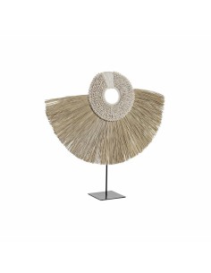 Figurine Décorative DKD Home Decor Naturel Noir Fer Jute Ethnique (55 x 12 x 53 cm)