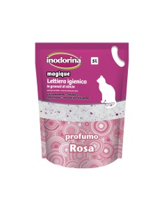 Sable pour chats Inodorina MAGIQUE ROSE Roses 5 L