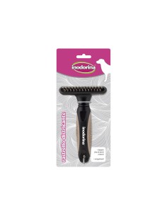Étrilles pour chiens Inodorina Noir Plastique