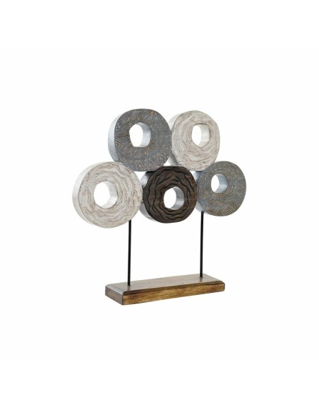 Figurine Décorative DKD Home Decor Multicouleur Fer Cercles (49 x 10 x 47 cm)