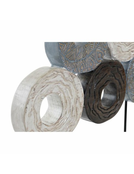 Figurine Décorative DKD Home Decor Multicouleur Fer Cercles (49 x 10 x 47 cm)