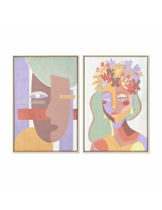 Cadre DKD Home Decor 63 x 4 x 93 cm Femme Urbaine (2 Unités)