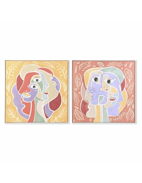 Cadre DKD Home Decor 83 x 4 x 83 cm Abstrait Urbaine (2 Unités)