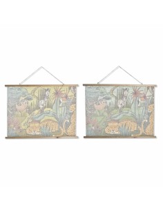 Cadre DKD Home Decor Enfant animaux 100 x 2 x 75 cm (2 Unités)