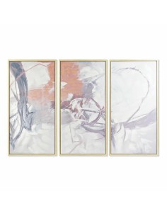 Jeu de 3 tableaux DKD Home Decor 180 x 4 x 120 cm Abstrait Urbaine