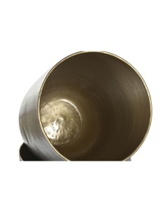 Cache-pot Home ESPRIT Doré Argenté Aluminium Moderne 35 x 35 x 63 cm (2 Pièces) 2