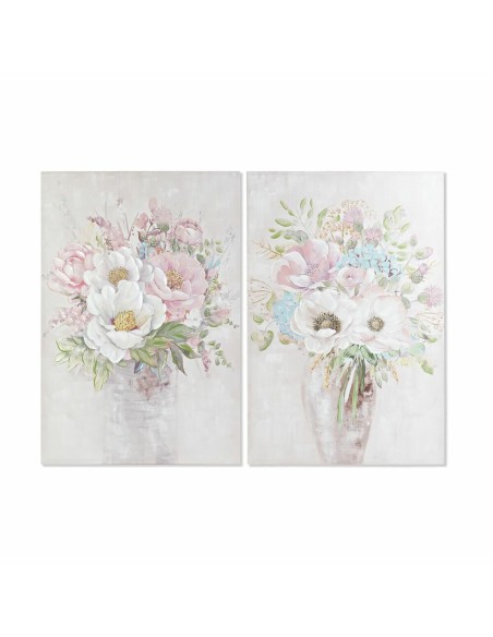 Cadre DKD Home Decor Vase 80 x 3 x 120 cm Shabby Chic (2 Unités)