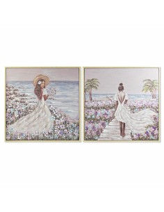 Cadre DKD Home Decor 100 x 4 x 100 cm méditerranéen (2 Unités)