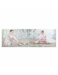 Cadre DKD Home Decor 120 x 3 x 80 cm Danseuse Classique Traditionnel (2 Unités)