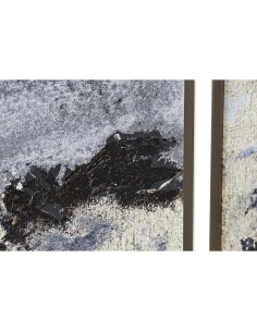Cadre DKD Home Decor 79 x 2,5 x 79 cm Abstrait Moderne (4 Pièces) 2