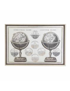 Cadre DKD Home Decor Mappemonde (95 x 3 x 65 cm)