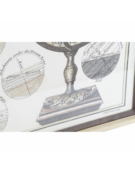 Cadre DKD Home Decor Mappemonde (95 x 3 x 65 cm)