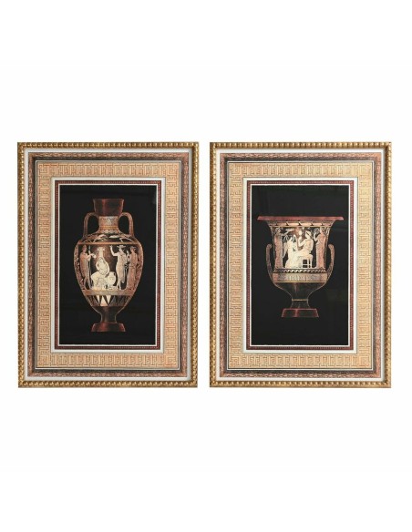 Cadre DKD Home Decor 53 x 3 x 73 cm Vase Néoclassique (2 Unités)