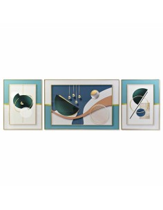 Jeu de 3 tableaux DKD Home Decor Moderne (240 x 3 x 80 cm)