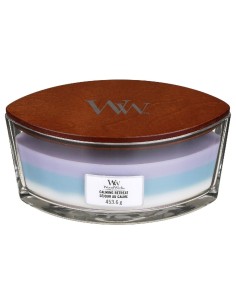 Bougie Parfumée Woodwick Trilogy Ellipse Calming Retreat
