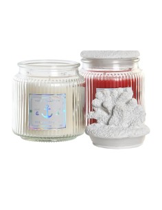 Bougie Parfumée DKD Home Decor Corail méditerranéen 430 g (2 Unités) 2