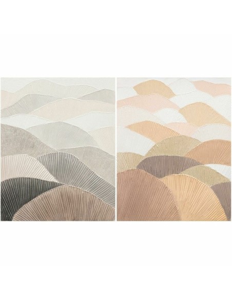 Cadre DKD Home Decor 80 x 3,7 x 100 cm Montagne Scandinave (2 Unités)