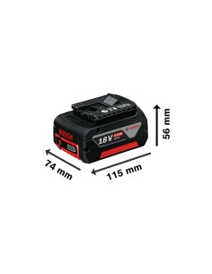 Ensemble chargeur et batterie rechargeable BOSCH 1 600 A00 B8J 18 V 5 Ah 2