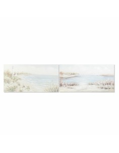 Cadre DKD Home Decor 140 x 3,7 x 70 cm Plage méditerranéen (2 Unités)