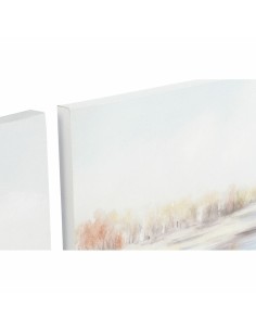Cadre DKD Home Decor 140 x 3,7 x 70 cm Plage méditerranéen (2 Unités) 2