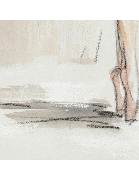 Cadre DKD Home Decor 80 x 3,7 x 100 cm Danseuse Classique Romantique (2 Unités)
