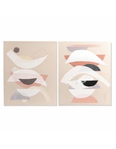 Cadre DKD Home Decor 75,5 x 3,7 x 100 cm Abstrait Moderne (2 Unités)