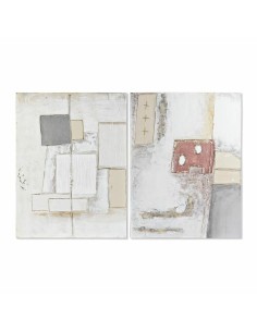 Cadre DKD Home Decor 90 x 3,7 x 120 cm Abstrait Moderne (2 Unités)