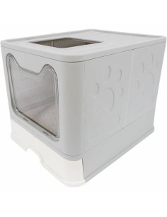 Bac à litière pour chats MPETS SILE TOP Gris Plastique