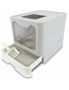 Bac à litière pour chats MPETS SILE TOP Gris Plastique 2