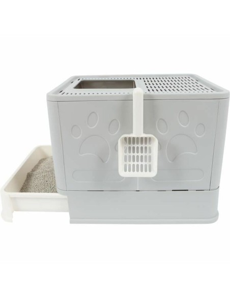 Bac à litière pour chats MPETS SILE TOP Gris Plastique