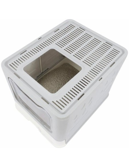 Bac à litière pour chats MPETS SILE TOP Gris Plastique