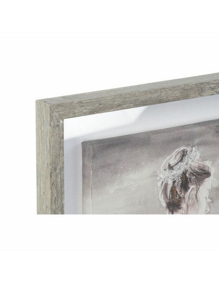 Cadre DKD Home Decor 40 x 3,8 x 80 cm Femme Romantique (2 Unités)