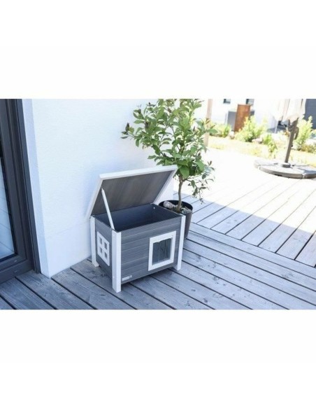 Bac à litière pour chats Kerbl Blanc Bois