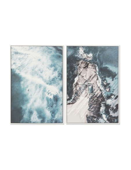 Cadre DKD Home Decor 62,5 x 4,5 x 93 cm Mer et océan (2 Unités)
