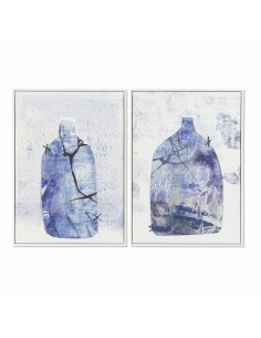 Cadre DKD Home Decor 52,2 x 4,5 x 73 cm Vase Scandinave (2 Unités)