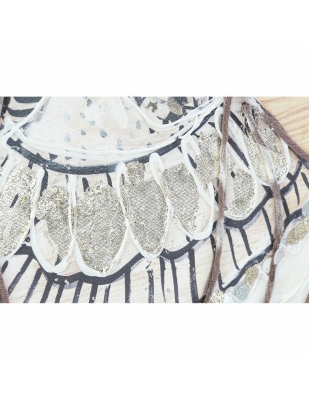 Cadre DKD Home Decor 60 x 3,7 x 120 cm Femme Colonial (2 Unités)