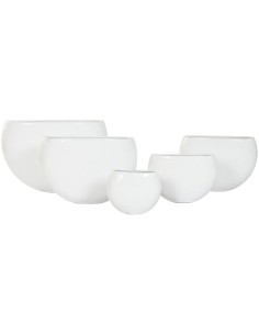Cache-pot Home ESPRIT Blanc Aluminium 54 x 24 x 36 cm 54 x 25 x 36 cm (5 Unités)