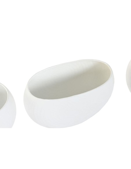 Cache-pot Home ESPRIT Blanc Aluminium 54 x 24 x 36 cm 54 x 25 x 36 cm (5 Unités)