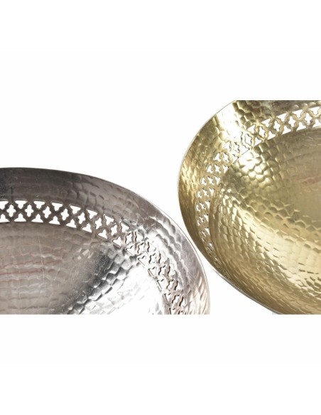 Centre de Table DKD Home Decor 34 x 34 x 20 cm Doré Cuivre Arabe Découpé (2 Unités)