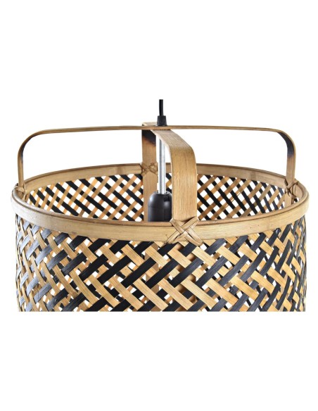 Suspension DKD Home Decor Noir Marron 220 V 50 W (36 x 36 x 48 cm)