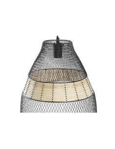 Suspension DKD Home Decor Noir Métal Marron 50 W 32 x 32 x 43 cm 2